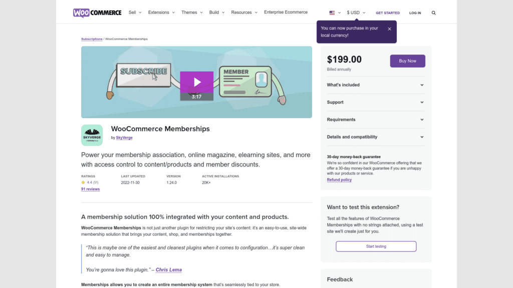 WooCommerce Memberships